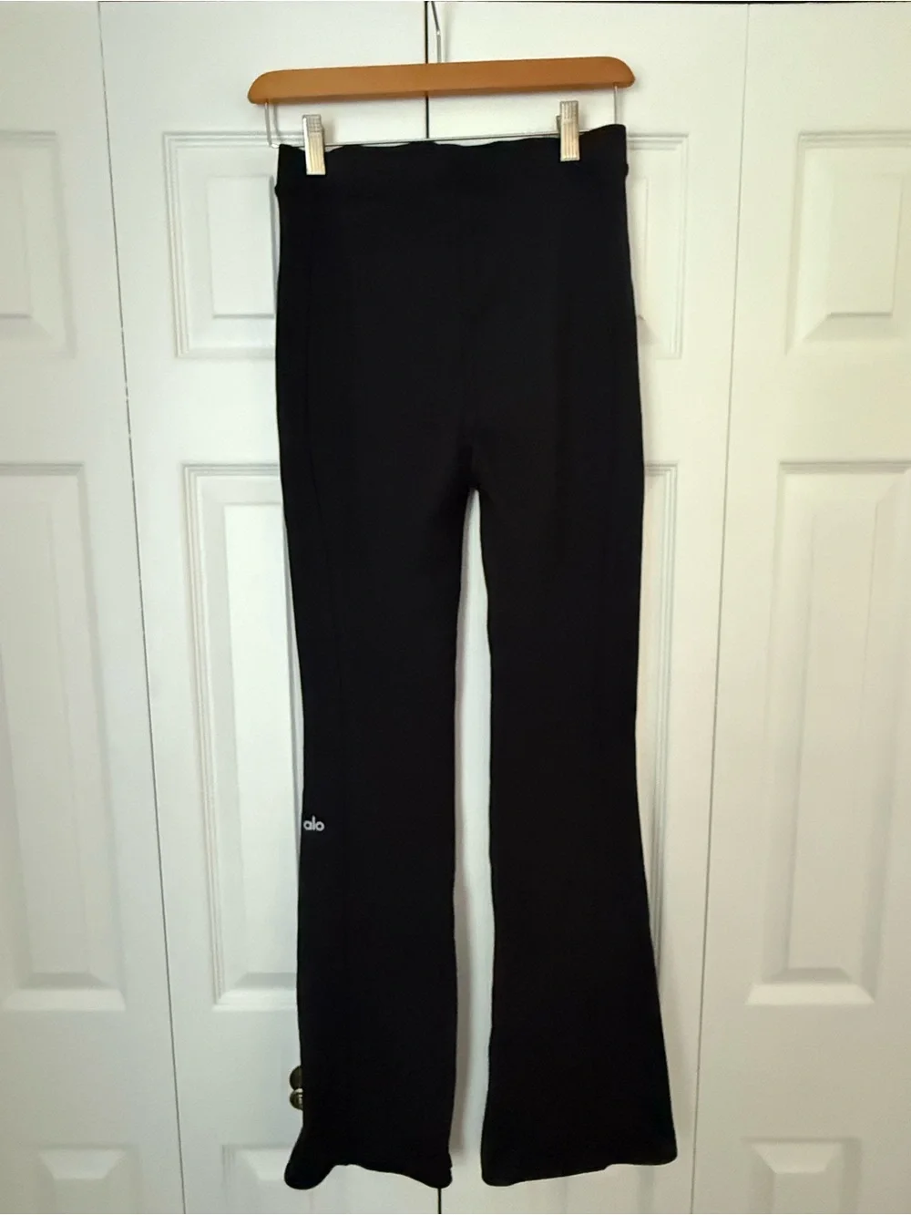ALO Yoga Black Flared Ponte Pants